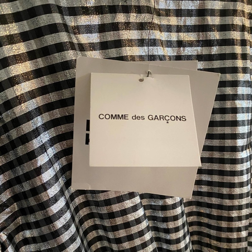 NWT Comme des Garçon Metallic Gingham Dress - Picture 4 of 5